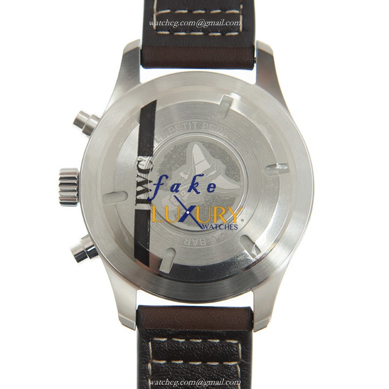 IWC IW377714 - Replica Watch - Automatic - Blue Dial - Steel Case - Brown Cowhide Strap - Image 3