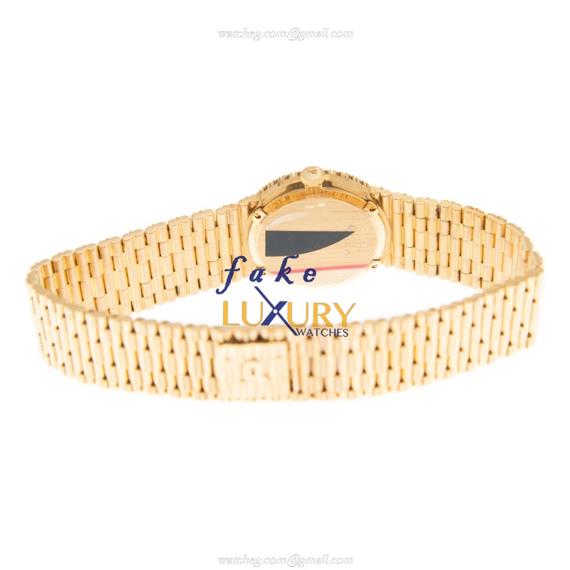 Piaget G0A34150 Replica Watch Tradition Manual Wind 18kt Rose Gold Diamonds Gold Dial - Image 4
