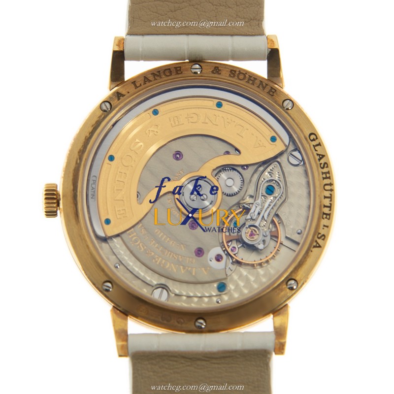 A Lange & Sohne 840.021 SAXONIA Automatic Replica Watch, White Mother of Pearl Dial, 18kt Gold - Image 3