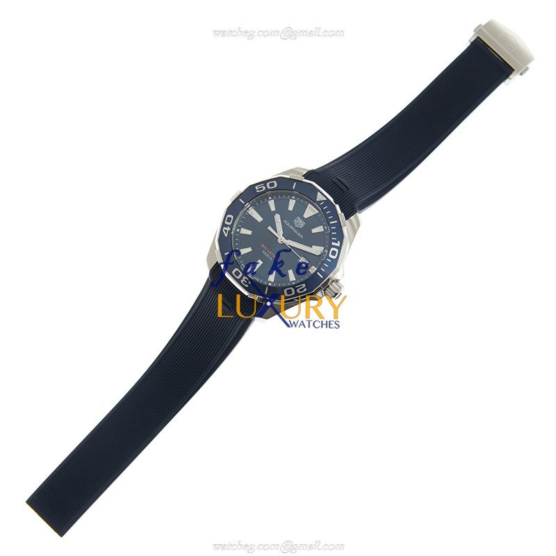 Tag Heuer Aquaracer WAY101C.FT6153 Quartz Stainless Steel Blue Dial Rubber Replica Watch - Image 2