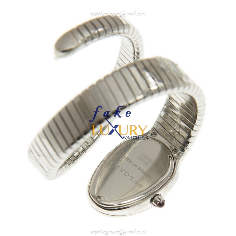 Bulgari SP35BD1SDS.1T SERPENTI Replica Watch - Quartz with Stainless Steel Case on Silver Bangle - Image 4