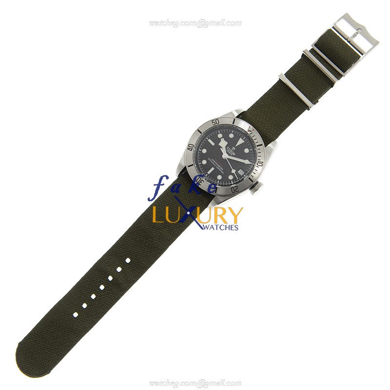 Tudor 79730 CANVAS STRAP - BLACK BAY STEEL AUTO - STAINLESS STEEL Replica Watch - Image 2