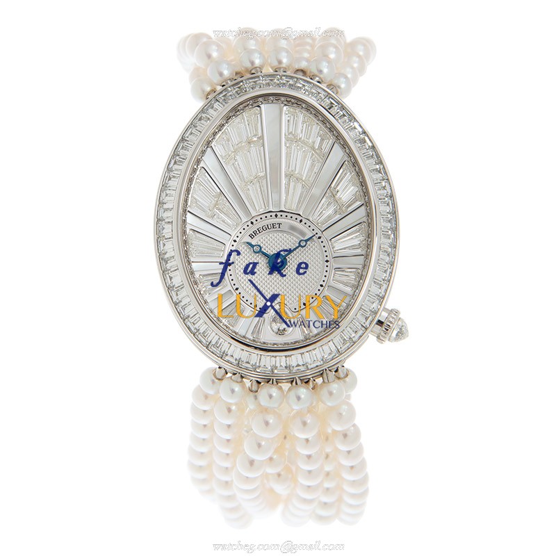 Breguet 8939BB/6D/J49/DD0D Reine de Naples - Replica Watch - Automatic - 18kt White Gold & Diamond - Image 2