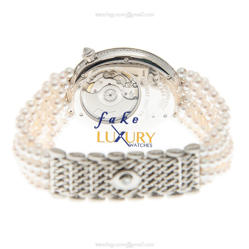Breguet 8939BB/6D/J49/DD0D Reine de Naples - Replica Watch - Automatic - 18kt White Gold & Diamond - Image 4