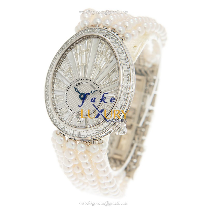 Breguet 8939BB/6D/J49/DD0D Reine de Naples - Replica Watch - Automatic - 18kt White Gold & Diamond - Image 3