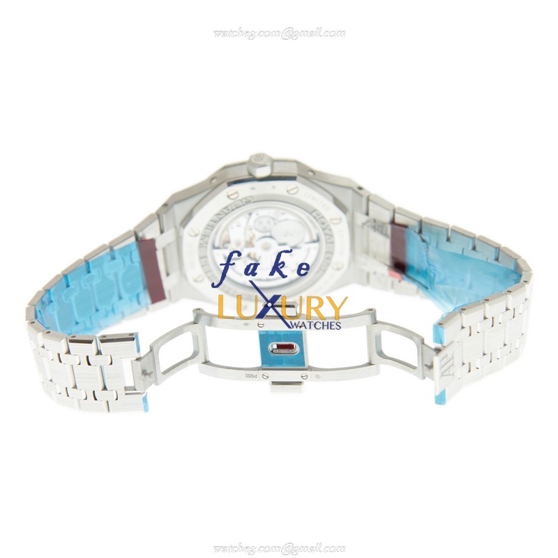 Audemars Piguet Royal Oak Replica Watch 26574PT.OO.1220PT.01 Automatic Blue Dial 950 Platinum Case - Image 5