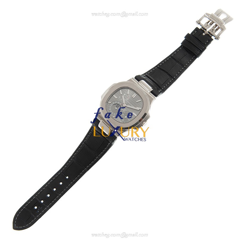 Patek Philippe Nautilus 5712G-001 Automatic Dark Grey Dial 18kt White Gold Replica Watch - Image 2