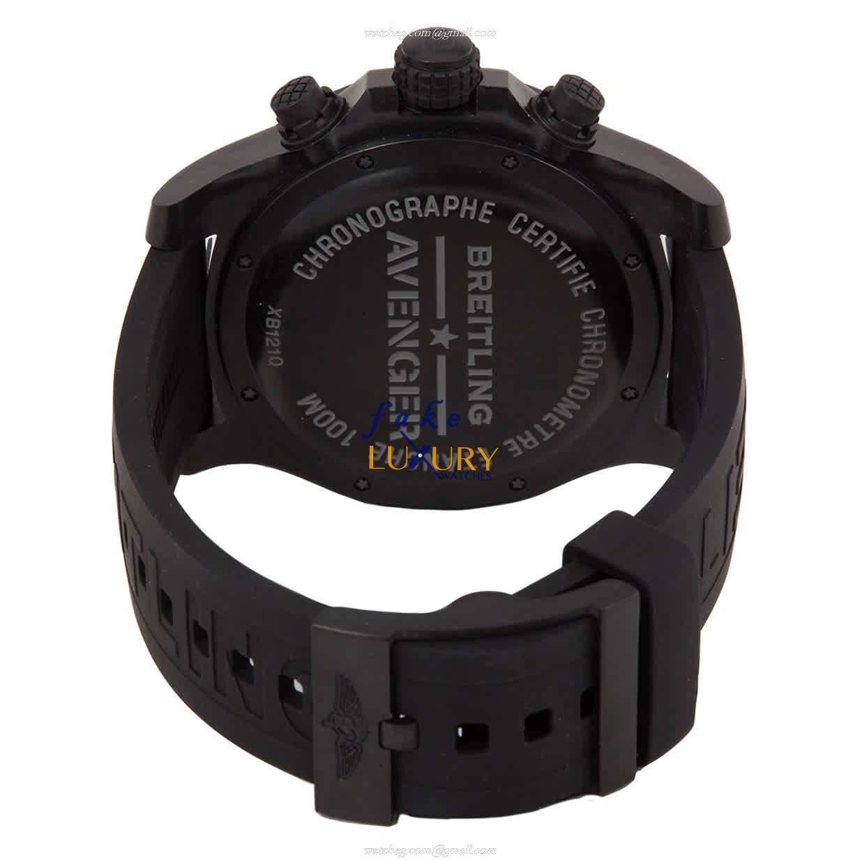 Breitling XB1210E41B1S2 Avenger Hurricane Replica Watch, Automatic, Black Dial, Breitlight Case - Image 3