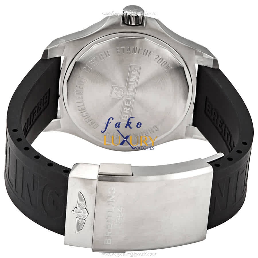 Breitling A17313101G1S1 Challenger Automatic Stainless Steel Silver Dial Rubber Replica Watch - Image 3