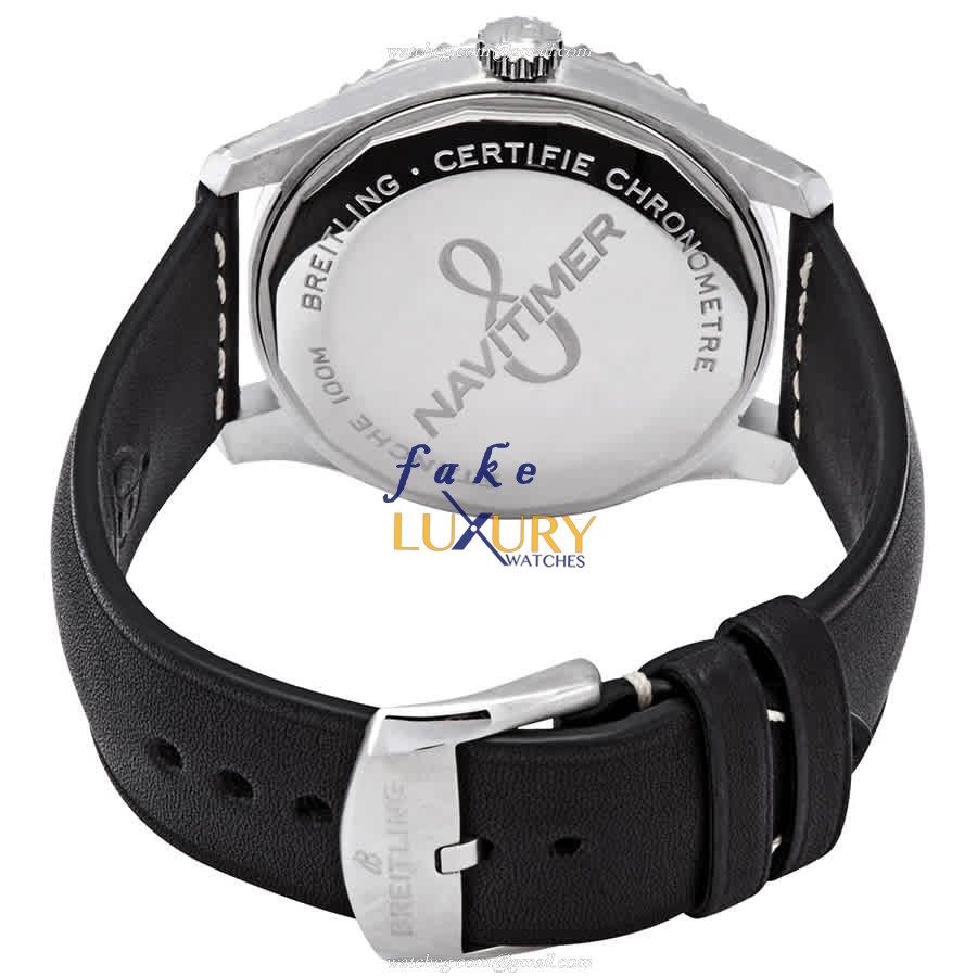 Breitling A17314101B1X1 Aviator 8 Replica Watch, Automatic, Black Dial, Steel Case, Leather Strap - Image 3