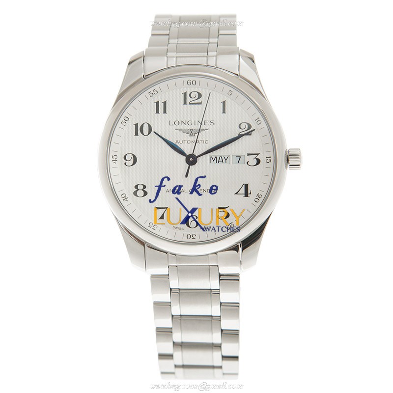 L2.920.4.78.6 - Longines MASTER Replica Watch Automatic Silver Dial Stainless Steel 42mm - Image 2