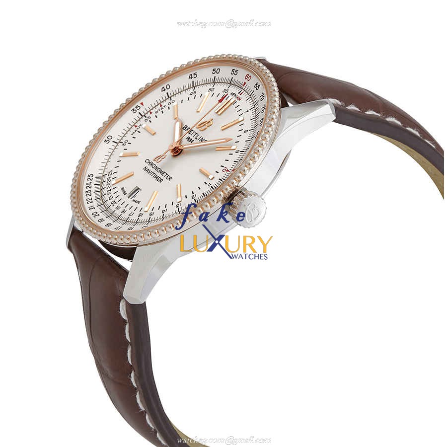 Breitling Navitimer 1 U17326211G1P1 | Automatic | Gold-Plated Steel | Brown Strap | Replica Watch - Image 2