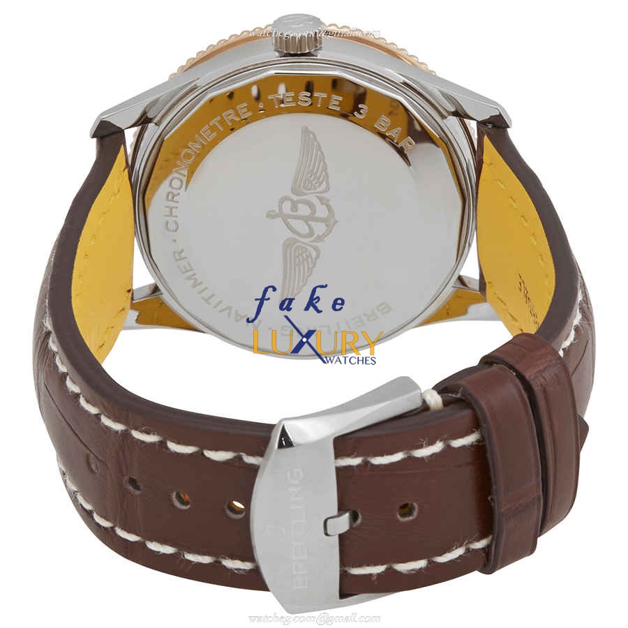 Breitling Navitimer 1 U17326211G1P1 | Automatic | Gold-Plated Steel | Brown Strap | Replica Watch - Image 3