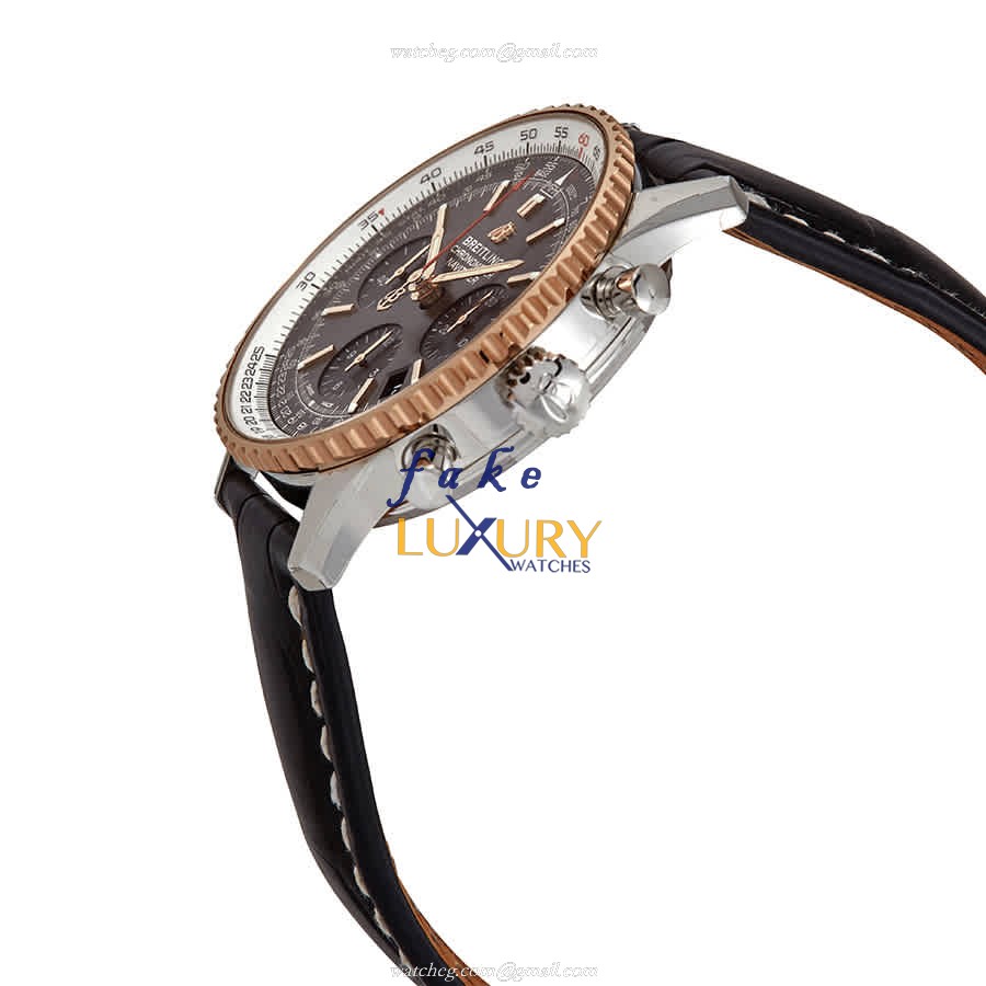 Breitling UB0121211F1P2 Navitimer 1 Replica Watch, Automatic, Gray Dial, Carbon Fiber Case - Image 2