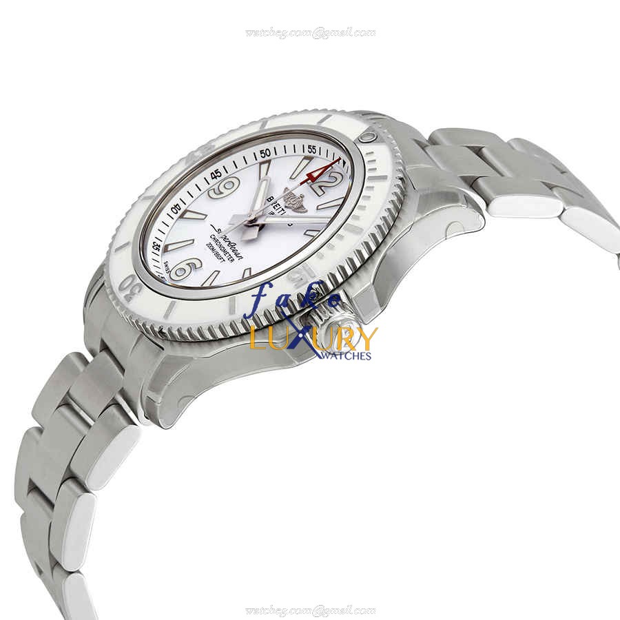Breitling A17316D21A1A1 Superocean Replica Watch - White Dial Automatic - Silver Steel Bracelet - Image 2