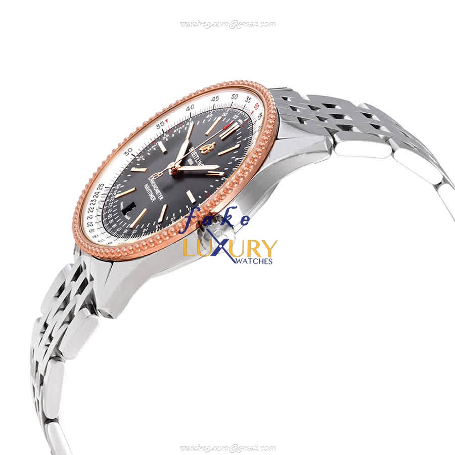 Breitling Navitimer 1 U17326211M1A1 Replica Watch, Gray Dial, Automatic, Steel Bracelet - Image 2