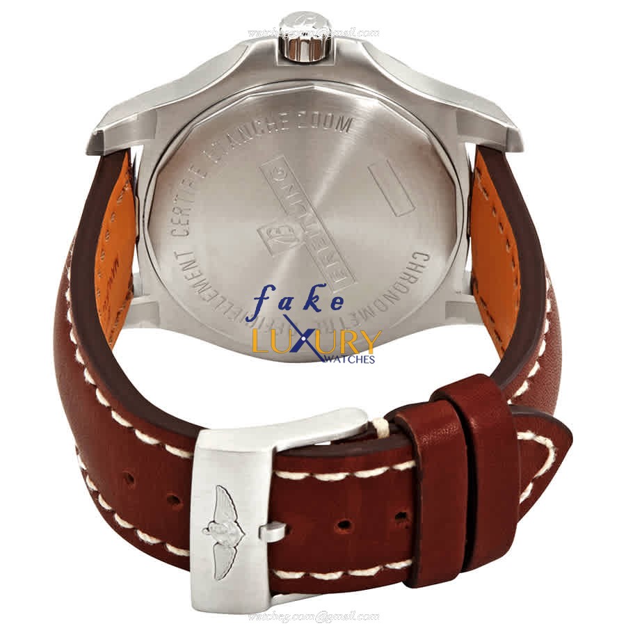 Breitling Chronomat B01 A17388101C1X2 | Automatic | Steel | Blue Dial | Leather Strap | Replica - Image 3
