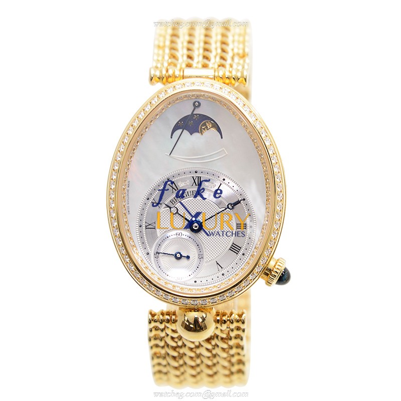 Breguet 8908BA/52/J20/D000 Reine de Naples Replica Watch, Automatic, White Mother of Pearl Dial - Image 2