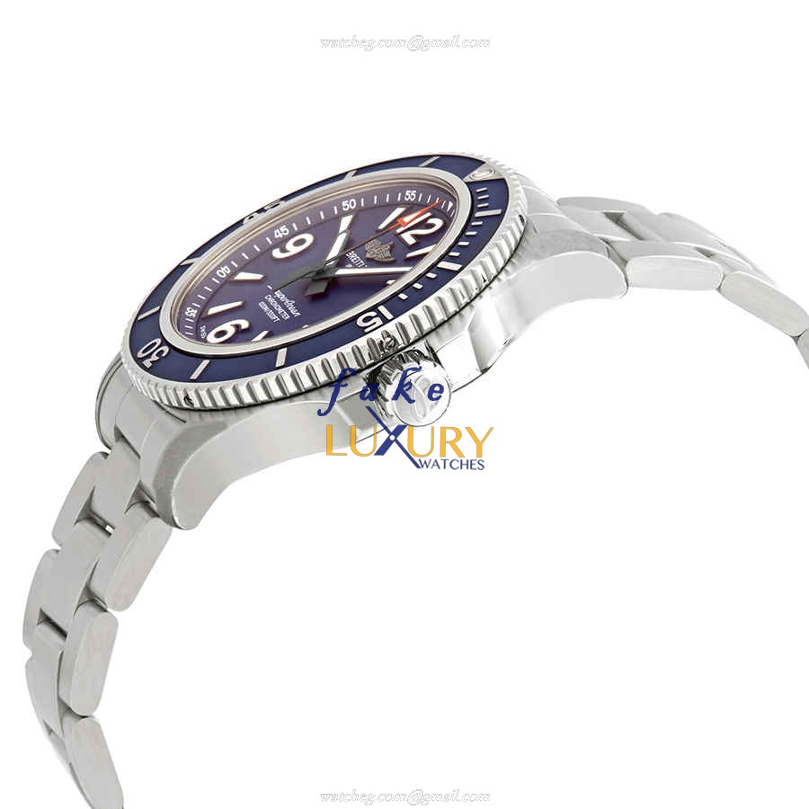 Breitling Superocean 44 A17367D81C1A1 Automatic Blue Dial Silver Steel, Replica Watch - Image 2