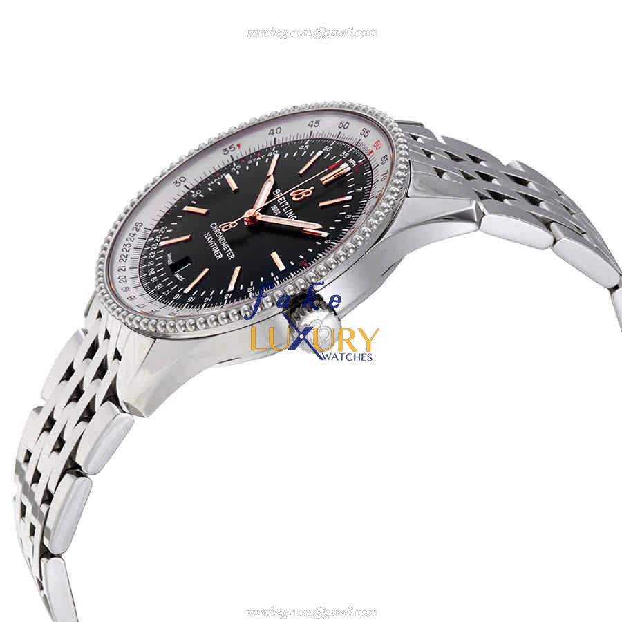 Breitling A17326211B1A1 Navitimer 1 Automatic Black Dial Stainless Steel Replica Watch - Image 2