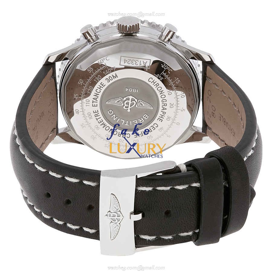 Breitling Navitimer 1 A13324121G1X2 Automatic Silver Dial Steel Leather Replica Watch - Image 3