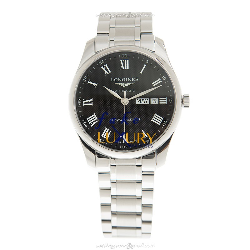 Longines L2.910.4.51.6 MASTER Automatic Black Dial Stainless Steel Replica Watch - Image 2