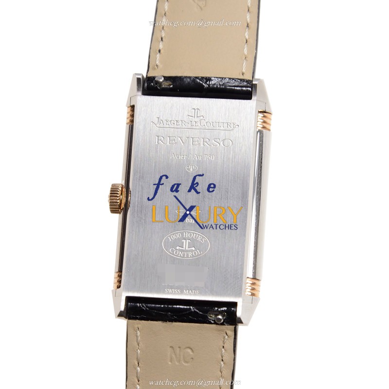 Jaeger-Lecoultre Q3204422 REVERSO Automatic Stainless Steel Replica Watch - White Dial, Black - Image 3