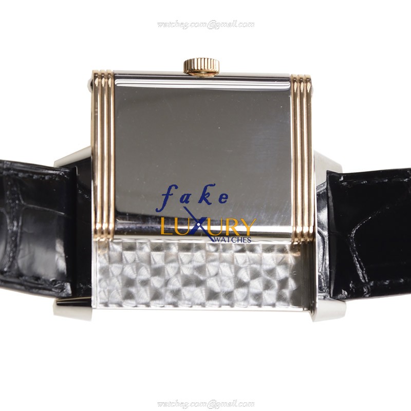 Jaeger-Lecoultre Q3204422 REVERSO Automatic Stainless Steel Replica Watch - White Dial, Black - Image 4