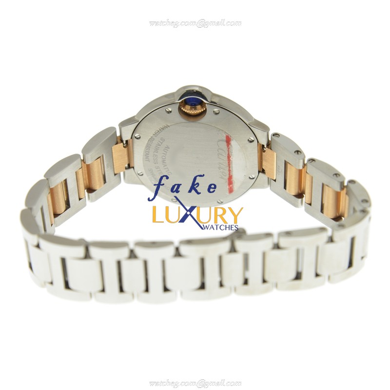 Cartier W6920070 BALLON BLEU Automatic Stainless Steel Replica Watch with Pink Mother of Pearl Dial - Image 4