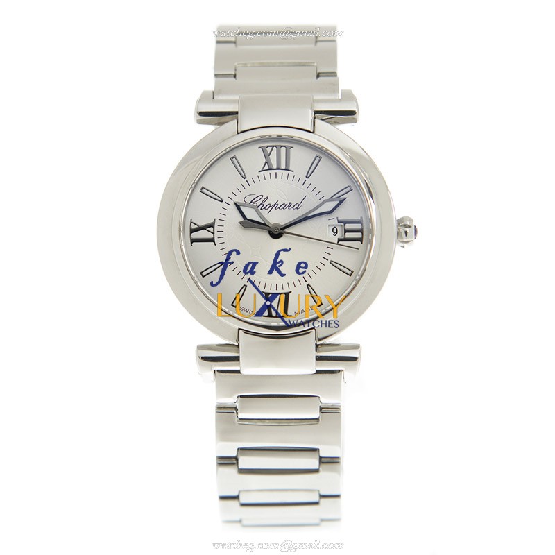 Chopard 388541-3002 IMPERIALE Quartz Stainless Steel Replica Watch, Silver Dial, 28mm Case - Image 2