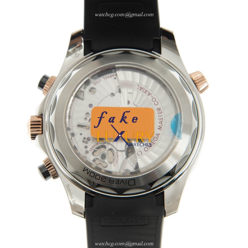 Omega Replica Watch 210.22.44.51.01.001 Automatic 18kt Rose Gold & Steel Case 44mm - Image 3