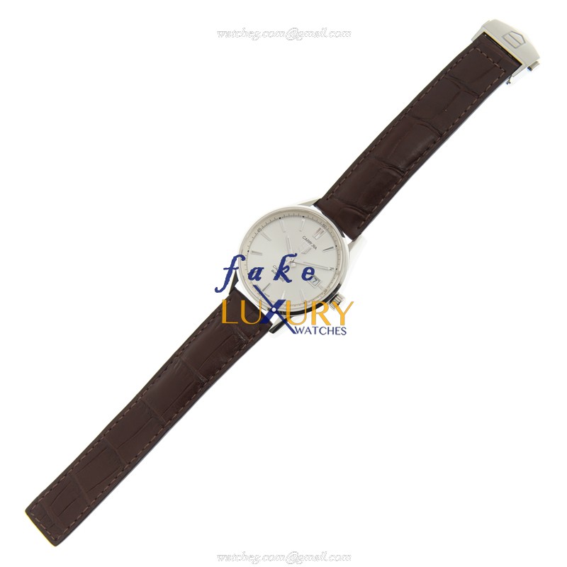 Tag Heuer WAR211B-FC6181 Carrera Replica Watch Automatic White Dial Steel Case - Image 2