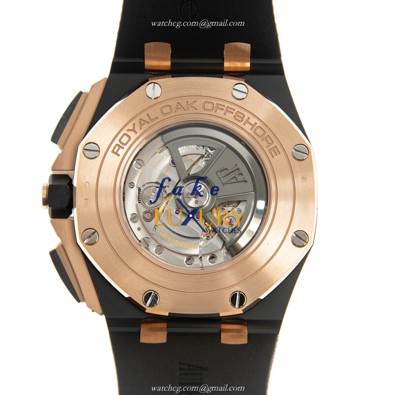 Audemars Piguet 26405NR.OO.A002CA.01 Royal Oak Offshore Replica Watch, Automatic, Gray Dial, Rose - Image 3
