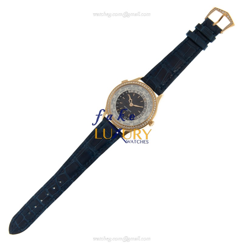 7130R-012 - Patek Philippe Complications Replica Watch - 18kt Rose Gold Diamond Blue Dial - Image 2