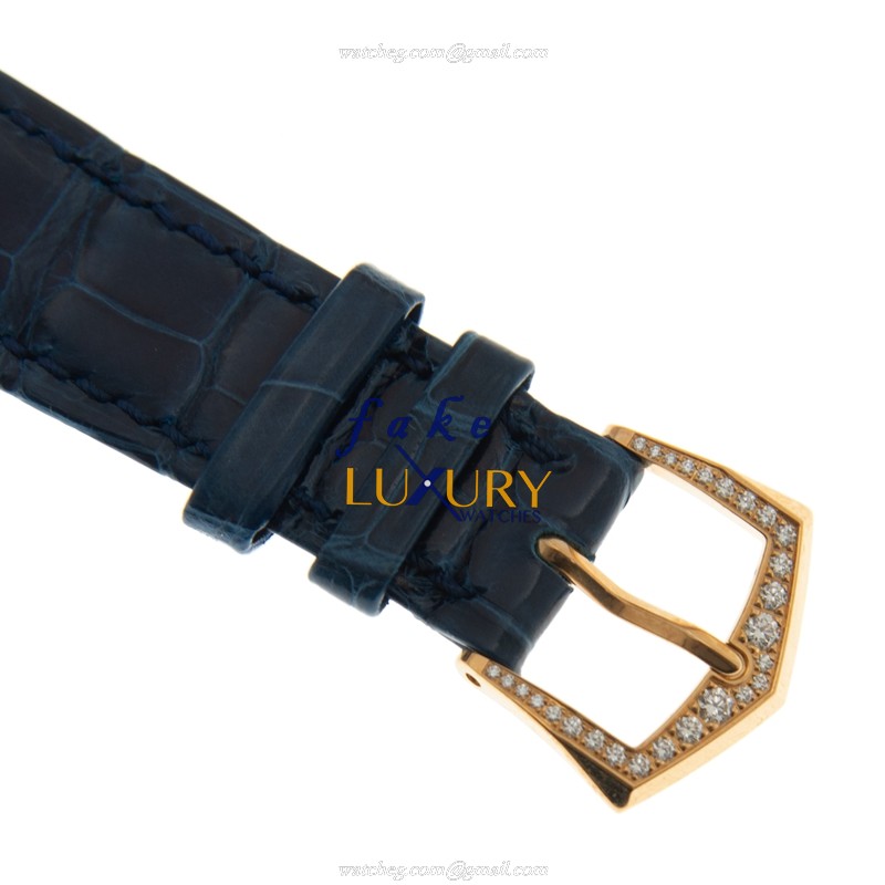 7130R-012 - Patek Philippe Complications Replica Watch - 18kt Rose Gold Diamond Blue Dial - Image 4