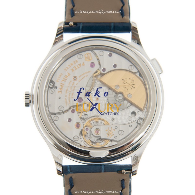 Patek Philippe 7130G-015 Replica Watch, Blue Dial, 18kt White Gold & Diamond Case, Automatic - Image 3
