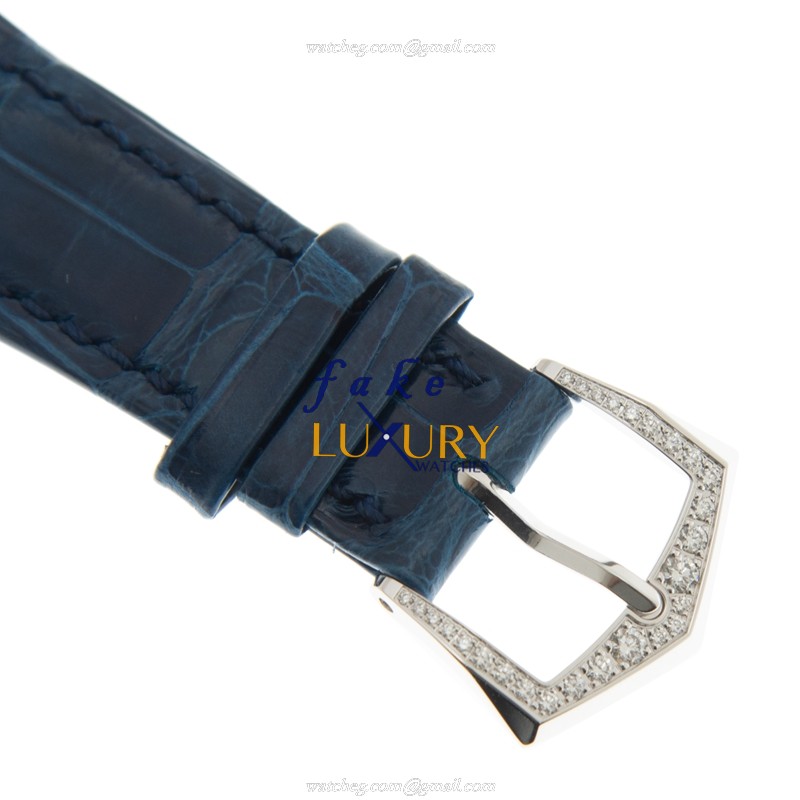 Patek Philippe 7130G-015 Replica Watch, Blue Dial, 18kt White Gold & Diamond Case, Automatic - Image 4