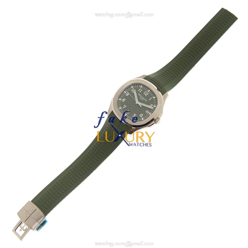 Patek Philippe Aquanaut 5168G-010 Automatic 18kt White Gold Green Dial Replica Watch - Image 2