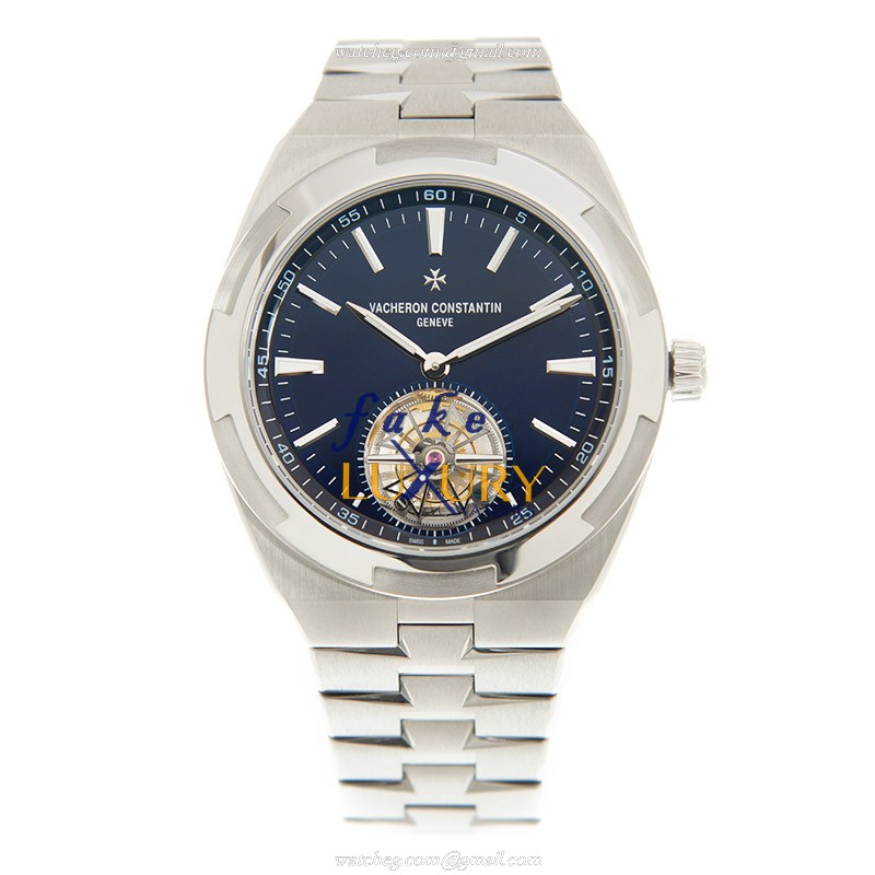 Vacheron Constantin 6000V/110A-B544 Overseas Automatic Blue Dial Steel Replica Watch - Image 2