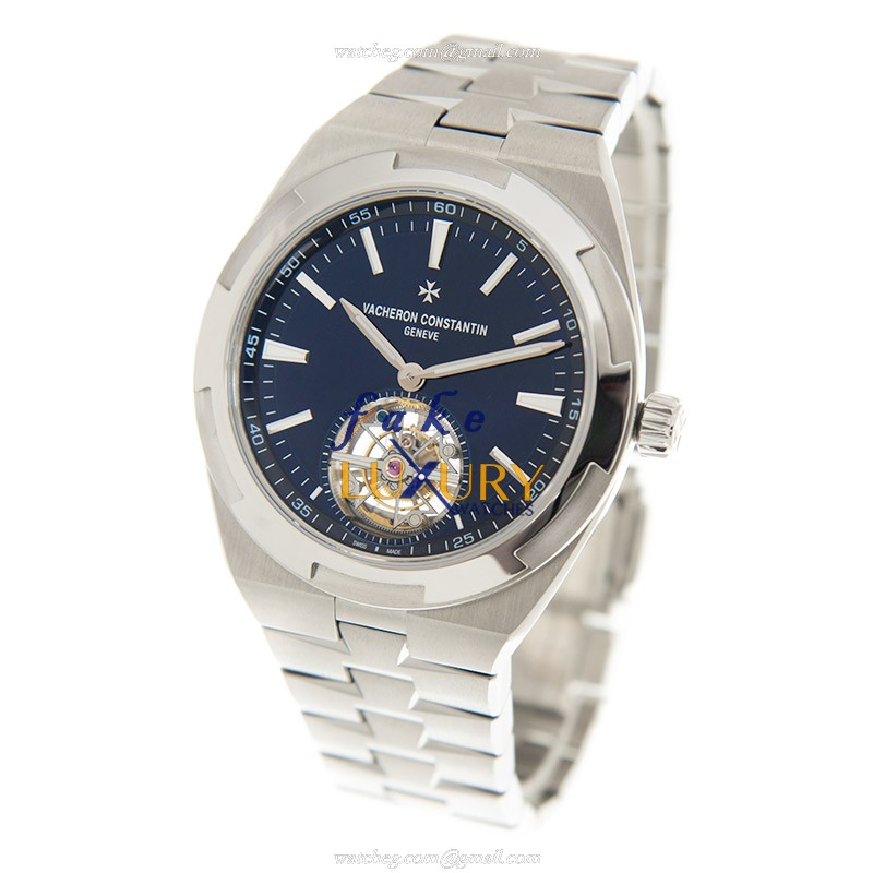 Vacheron Constantin 6000V/110A-B544 Overseas Automatic Blue Dial Steel Replica Watch - Image 3