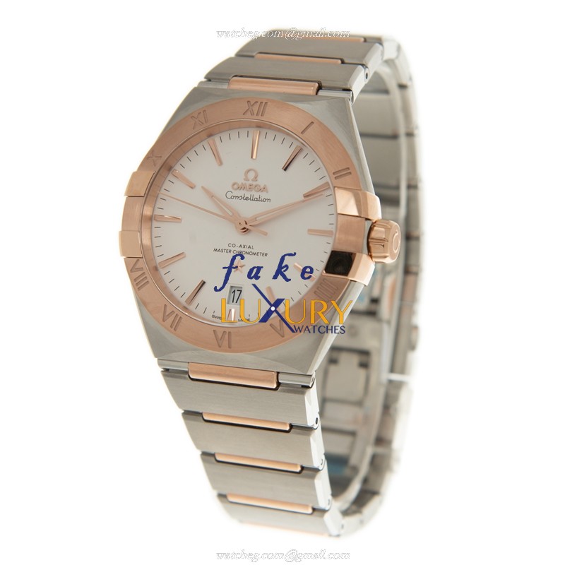 Omega Replica Watch 131.20.39.20.02.001 Constellation Auto 18kt Rose Gold Steel Case Sapphire - Image 3