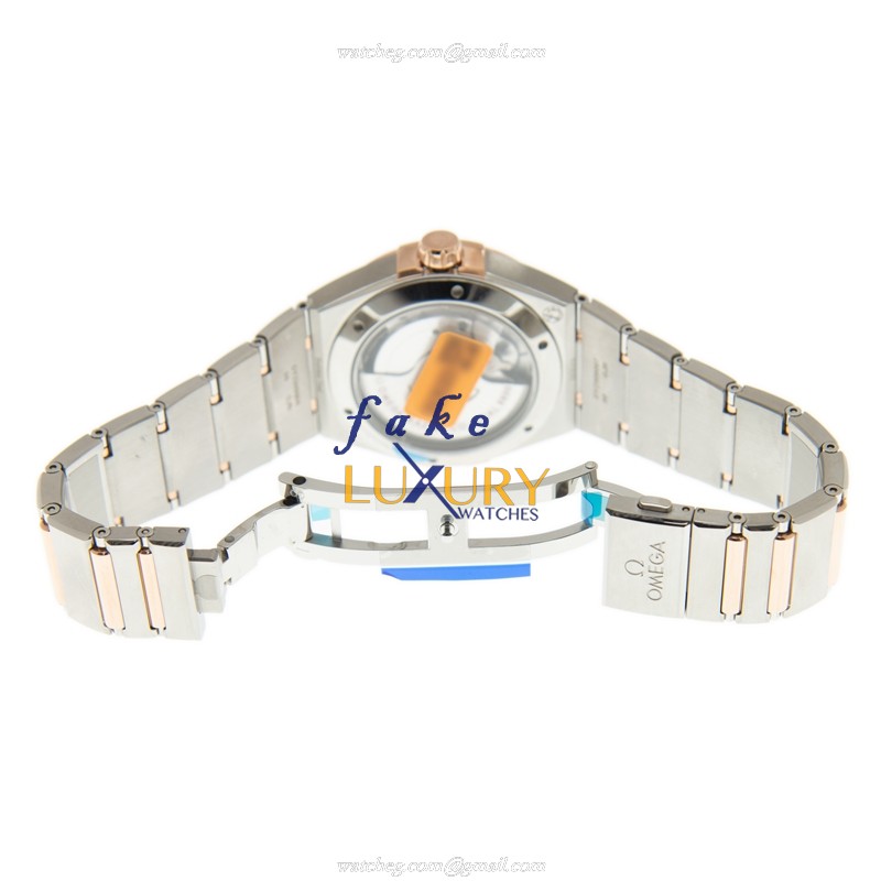 Omega Replica Watch 131.20.39.20.02.001 Constellation Auto 18kt Rose Gold Steel Case Sapphire - Image 5