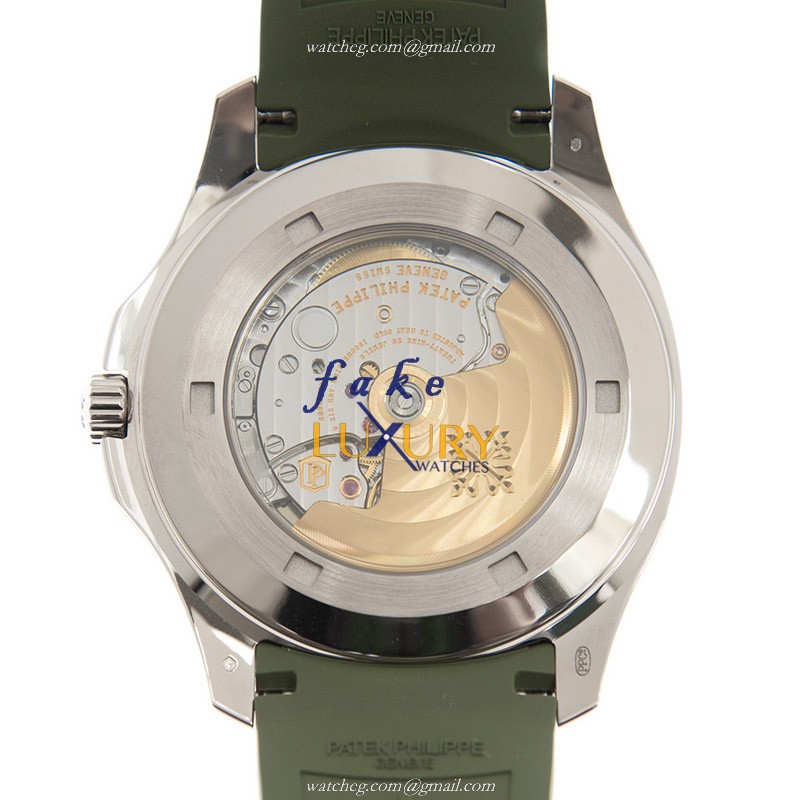 Patek Philippe Aquanaut 5168G-010 Automatic 18kt White Gold Green Dial Replica Watch - Image 3