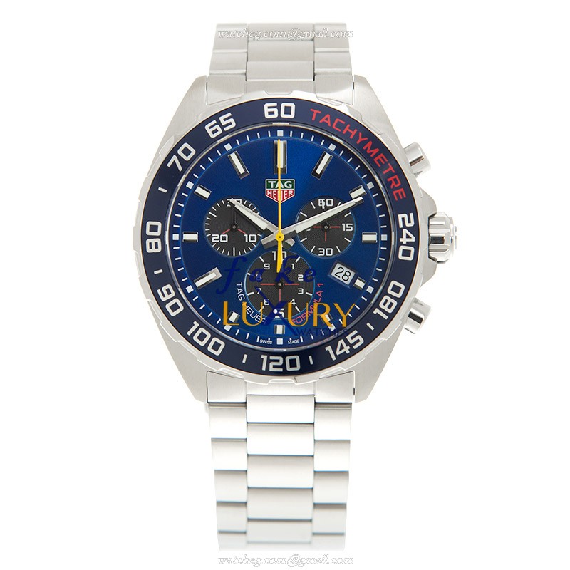 CAZ101AB.BA0842 - Tag Heuer F1 Replica Watch - Quartz Blue Dial Stainless Steel - Image 2