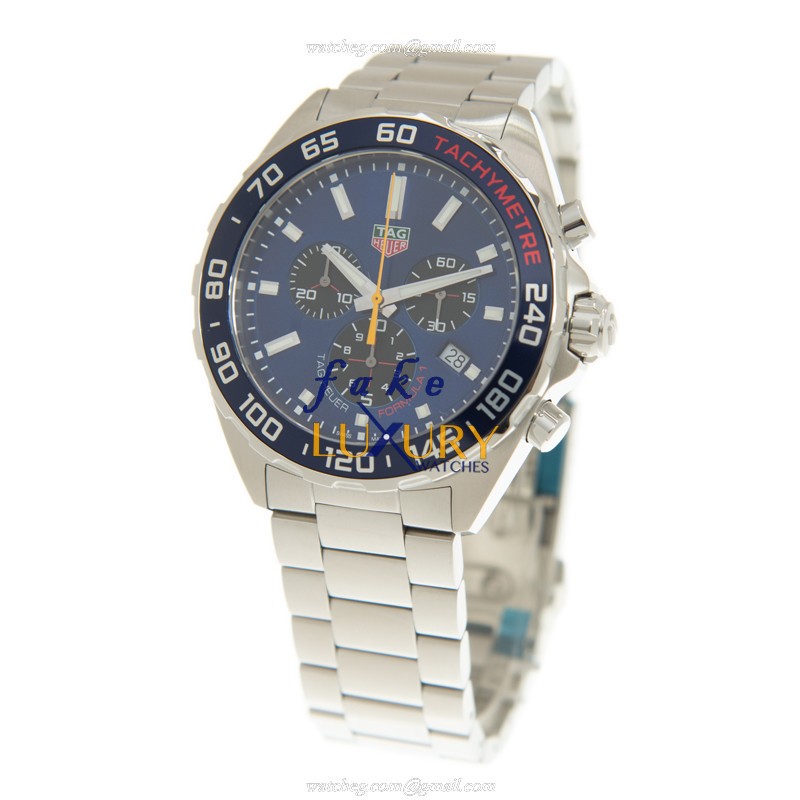 CAZ101AB.BA0842 - Tag Heuer F1 Replica Watch - Quartz Blue Dial Stainless Steel - Image 3