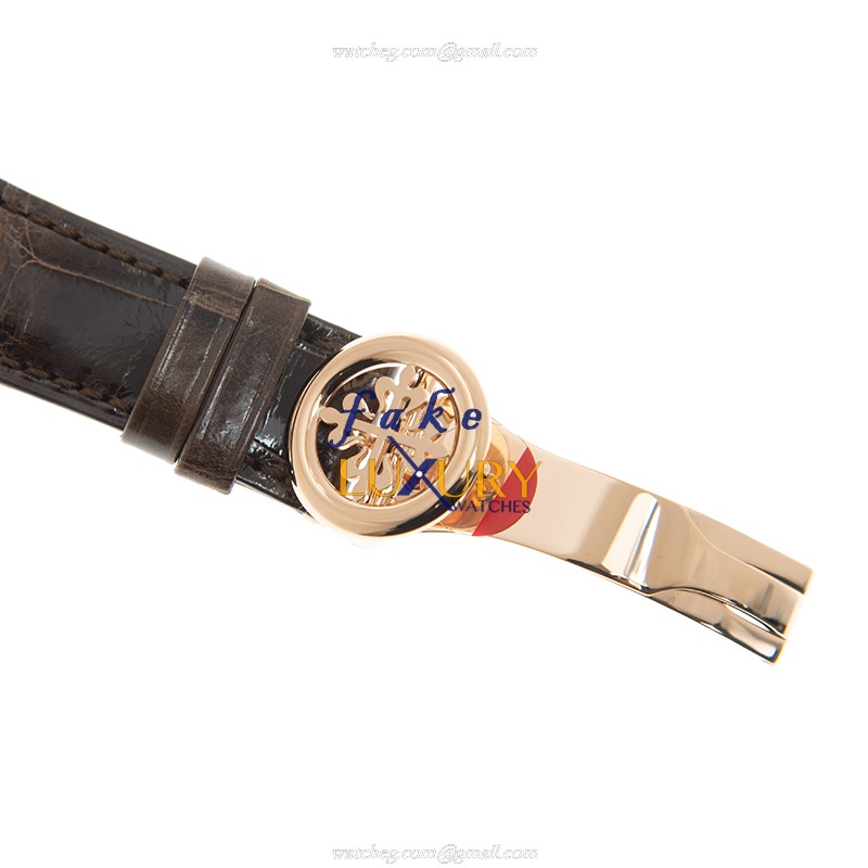 Patek Philippe 5230R-012 Replica Watch, Gray Dial, Rose Gold Case, Alligator Strap, Automatic - Image 4