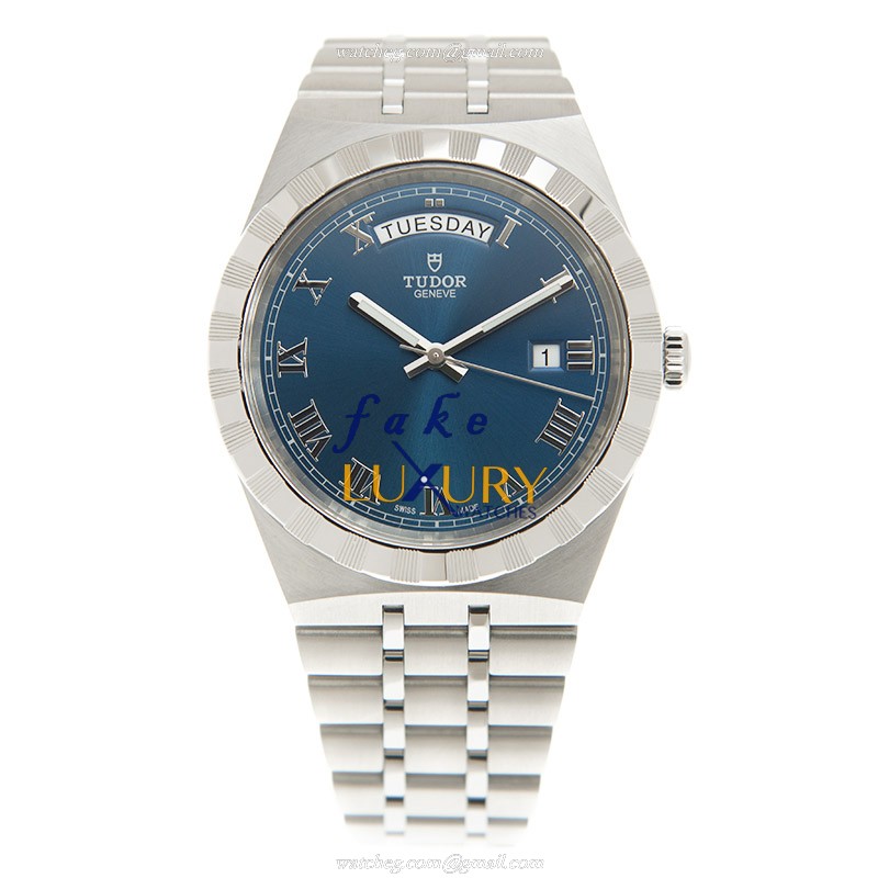Tudor 28600-91060-BLUE Royal Automatic Replica Watch, Blue Dial, Steel Bracelet - Image 2