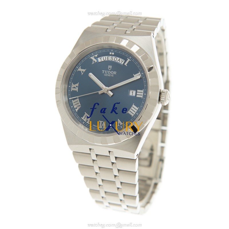 Tudor 28600-91060-BLUE Royal Automatic Replica Watch, Blue Dial, Steel Bracelet - Image 3