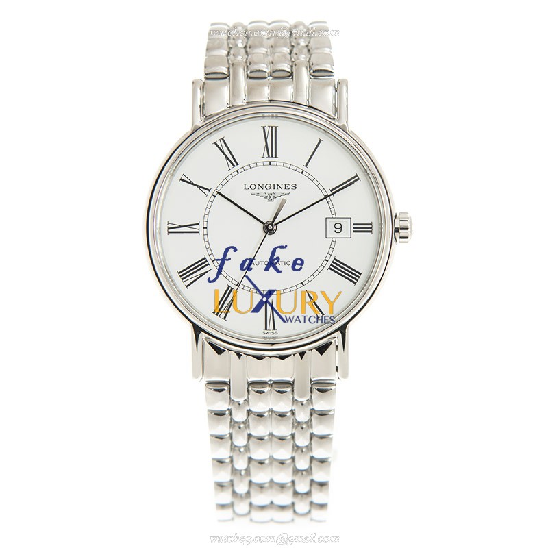 Longines L4.921.4.11.6 PRESENCE Replica Watch Automatic White Dial Stainless Steel Bracelet - Image 2