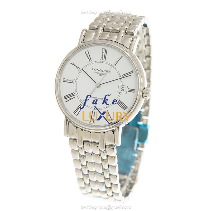 Longines L4.921.4.11.6 PRESENCE Replica Watch Automatic White Dial Stainless Steel Bracelet - Image 3